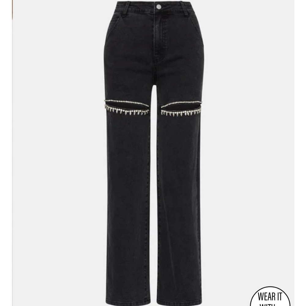 Steve Madden Black Women Jeans with Silver Accents